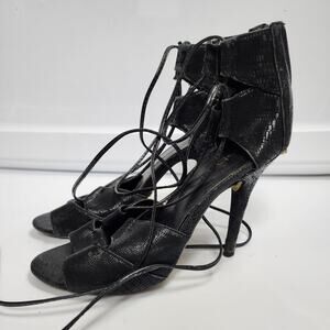 Bebe Size 7 Black High Heels